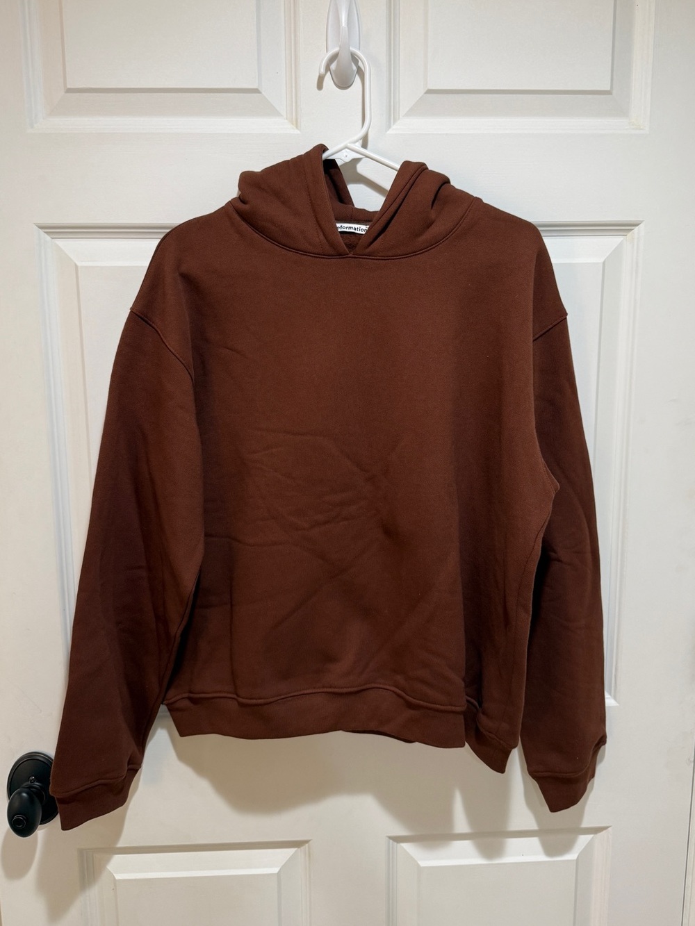 Reformation Crewneck Hoodie in Brown